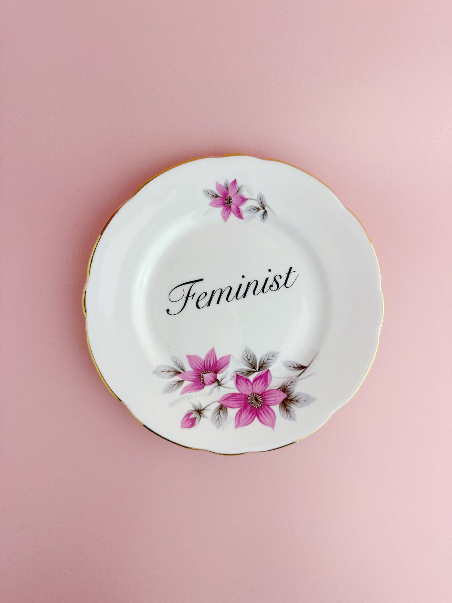 Ceramics Decorative Wall Plate - Feminist (multiple designs) - *As Seen In The Guardian Gift Guide homeware shops bristol gift shops bristol Beau & Badger