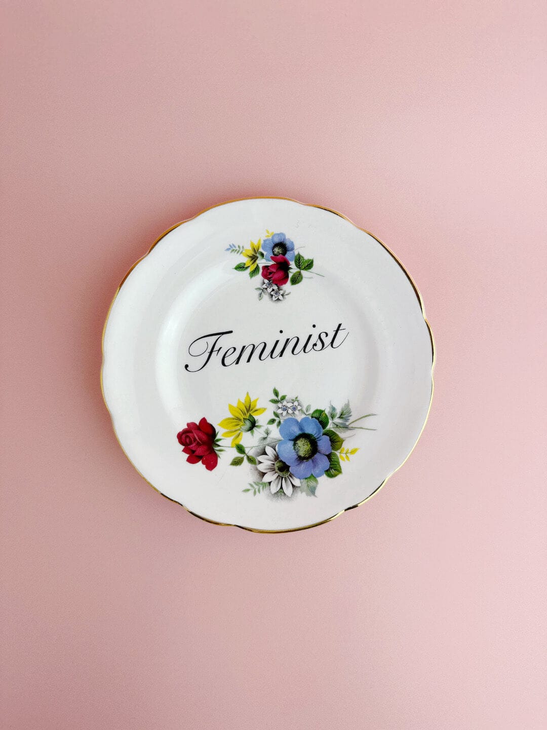Ceramics Decorative Wall Plate - Feminist (multiple designs) - *As Seen In The Guardian Gift Guide homeware shops bristol gift shops bristol Beau & Badger