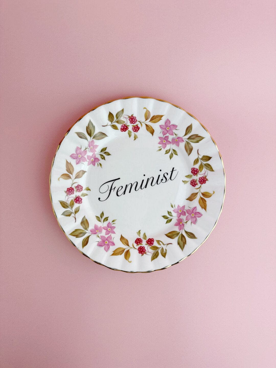 Ceramics #76 Decorative Wall Plate - Feminist (multiple designs) - *As Seen In The Guardian Gift Guide homeware shops bristol gift shops bristol Beau & Badger