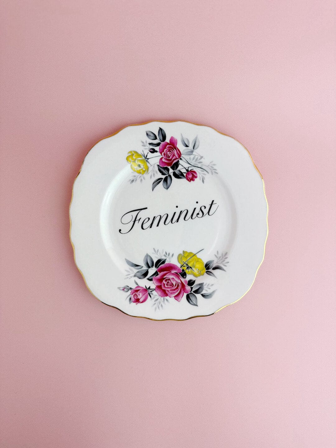 Ceramics Decorative Wall Plate - Feminist (multiple designs) - *As Seen In The Guardian Gift Guide homeware shops bristol gift shops bristol Beau & Badger