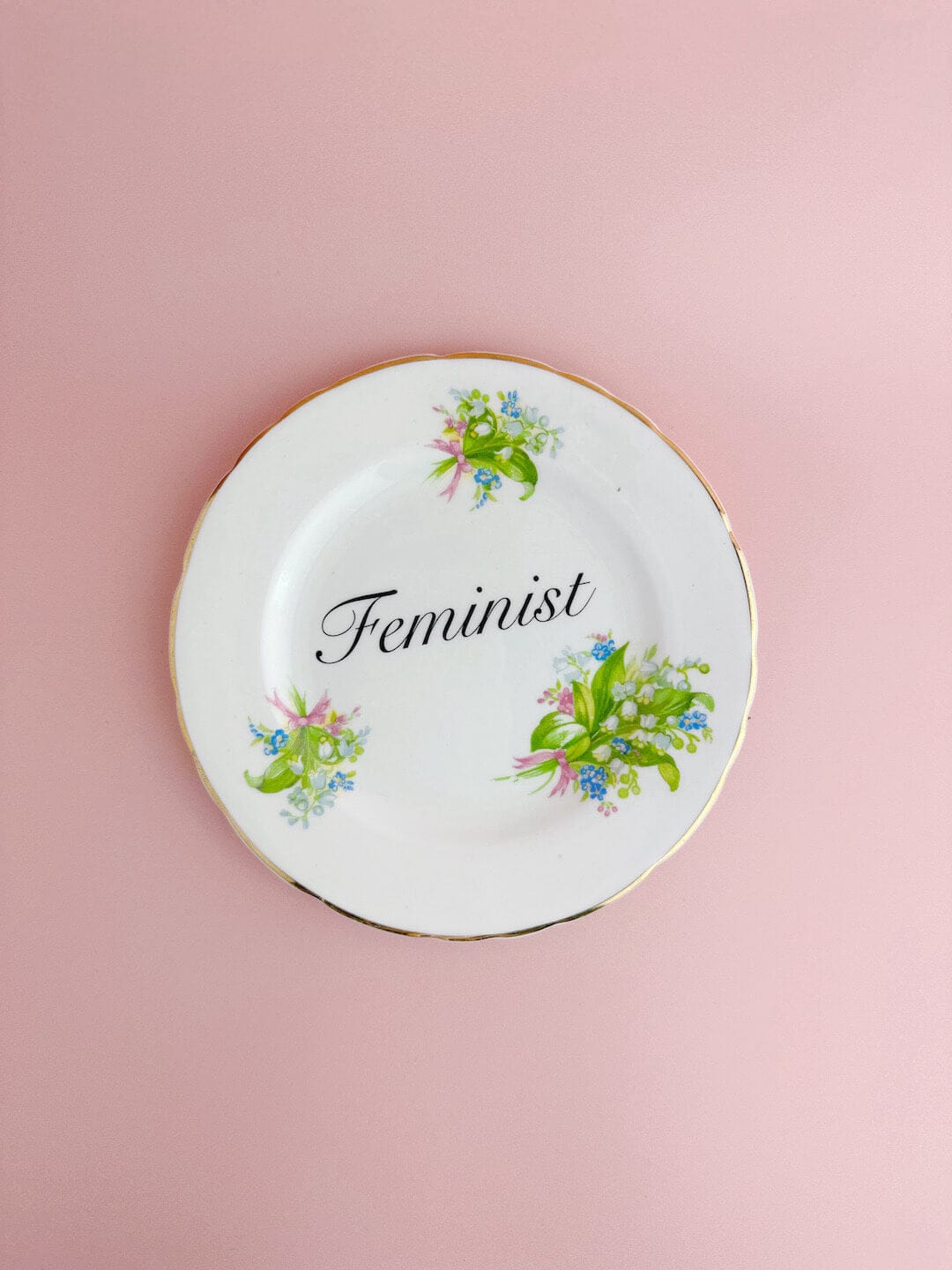 Ceramics #86 Decorative Wall Plate - Feminist (multiple designs) - *As Seen In The Guardian Gift Guide homeware shops bristol gift shops bristol Beau & Badger