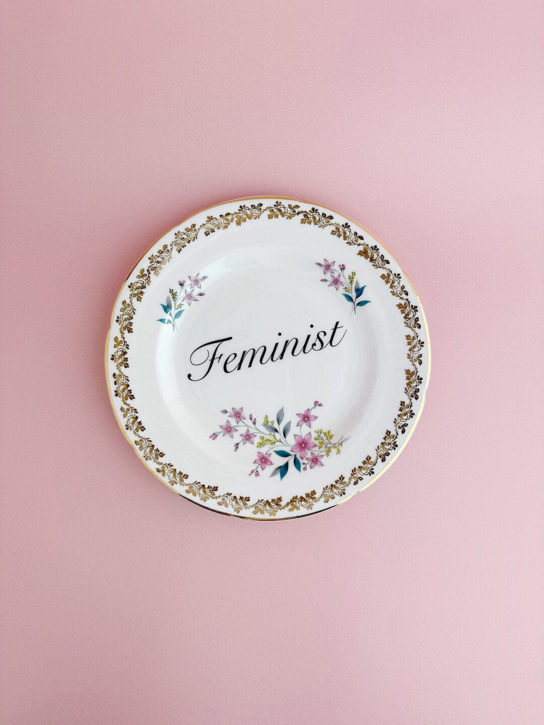 Ceramics #83 Decorative Wall Plate - Feminist (multiple designs) - *As Seen In The Guardian Gift Guide homeware shops bristol gift shops bristol Beau & Badger