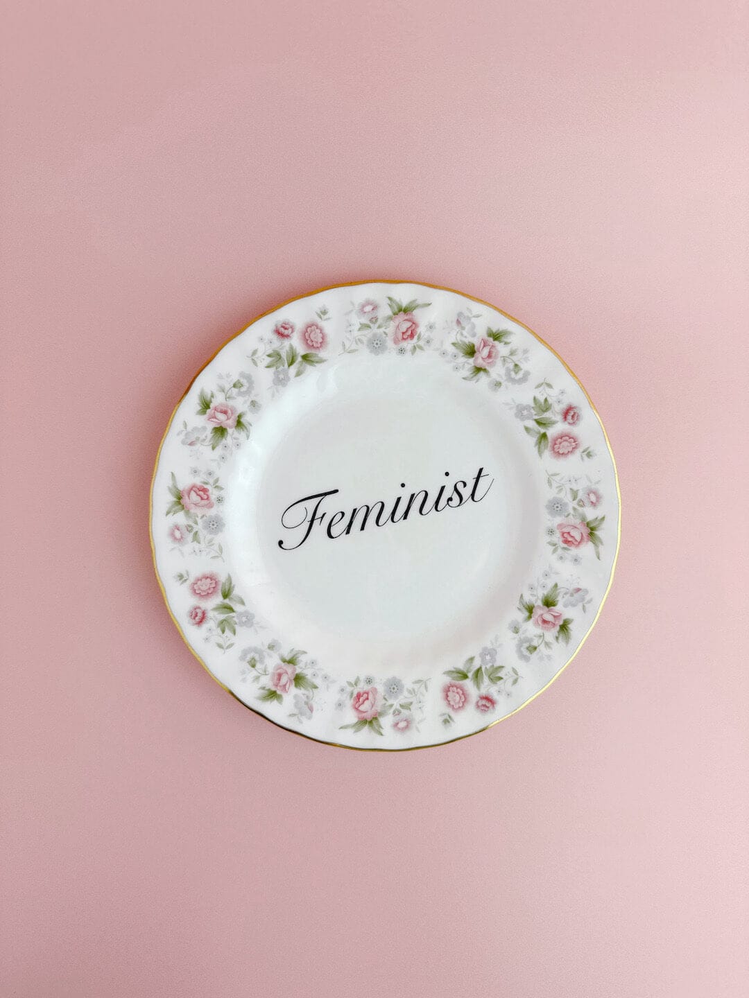 Ceramics #77 Decorative Wall Plate - Feminist (multiple designs) - *As Seen In The Guardian Gift Guide homeware shops bristol gift shops bristol Beau & Badger