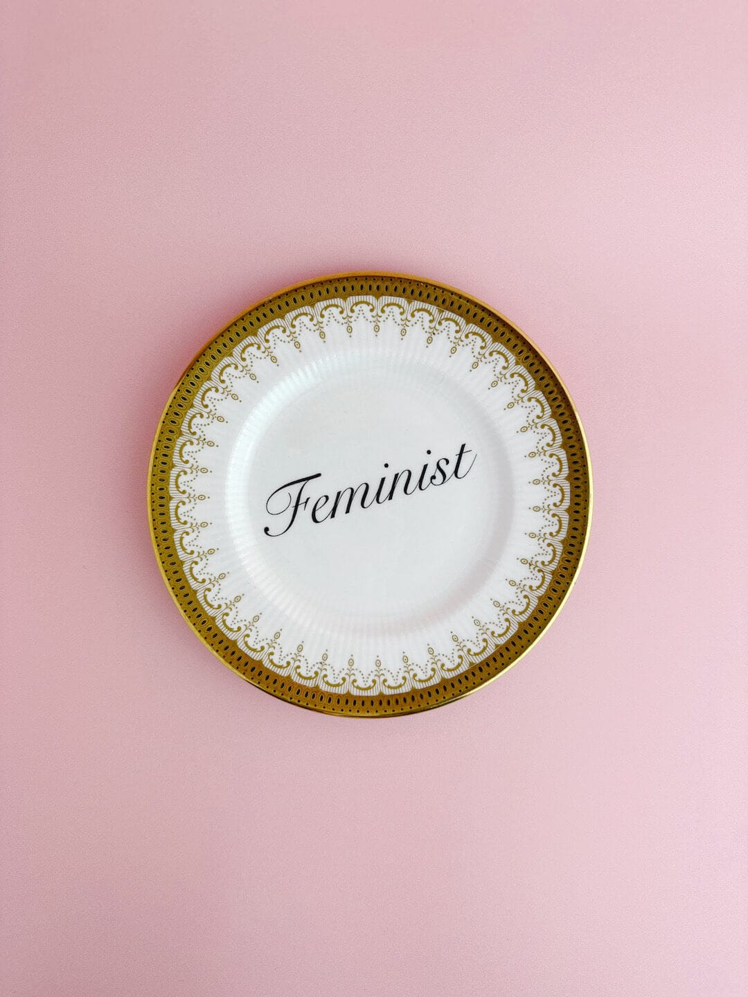 Ceramics #84 Decorative Wall Plate - Feminist (multiple designs) - *As Seen In The Guardian Gift Guide homeware shops bristol gift shops bristol Beau & Badger