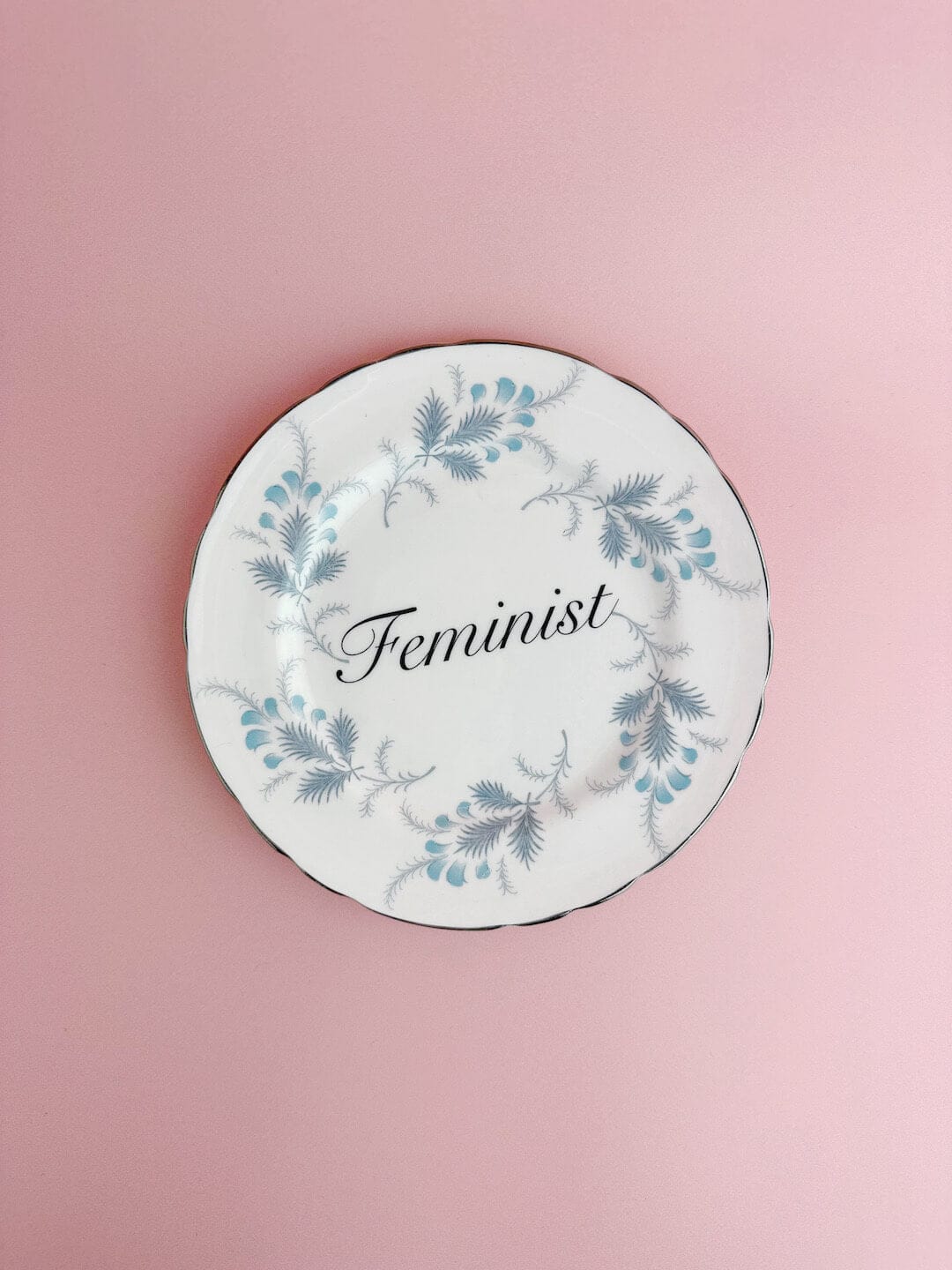 Ceramics Decorative Wall Plate - Feminist (multiple designs) - *As Seen In The Guardian Gift Guide homeware shops bristol gift shops bristol Beau & Badger
