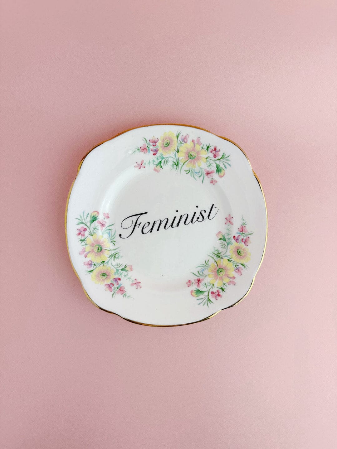 Ceramics #82 Decorative Wall Plate - Feminist (multiple designs) - *As Seen In The Guardian Gift Guide homeware shops bristol gift shops bristol Beau & Badger
