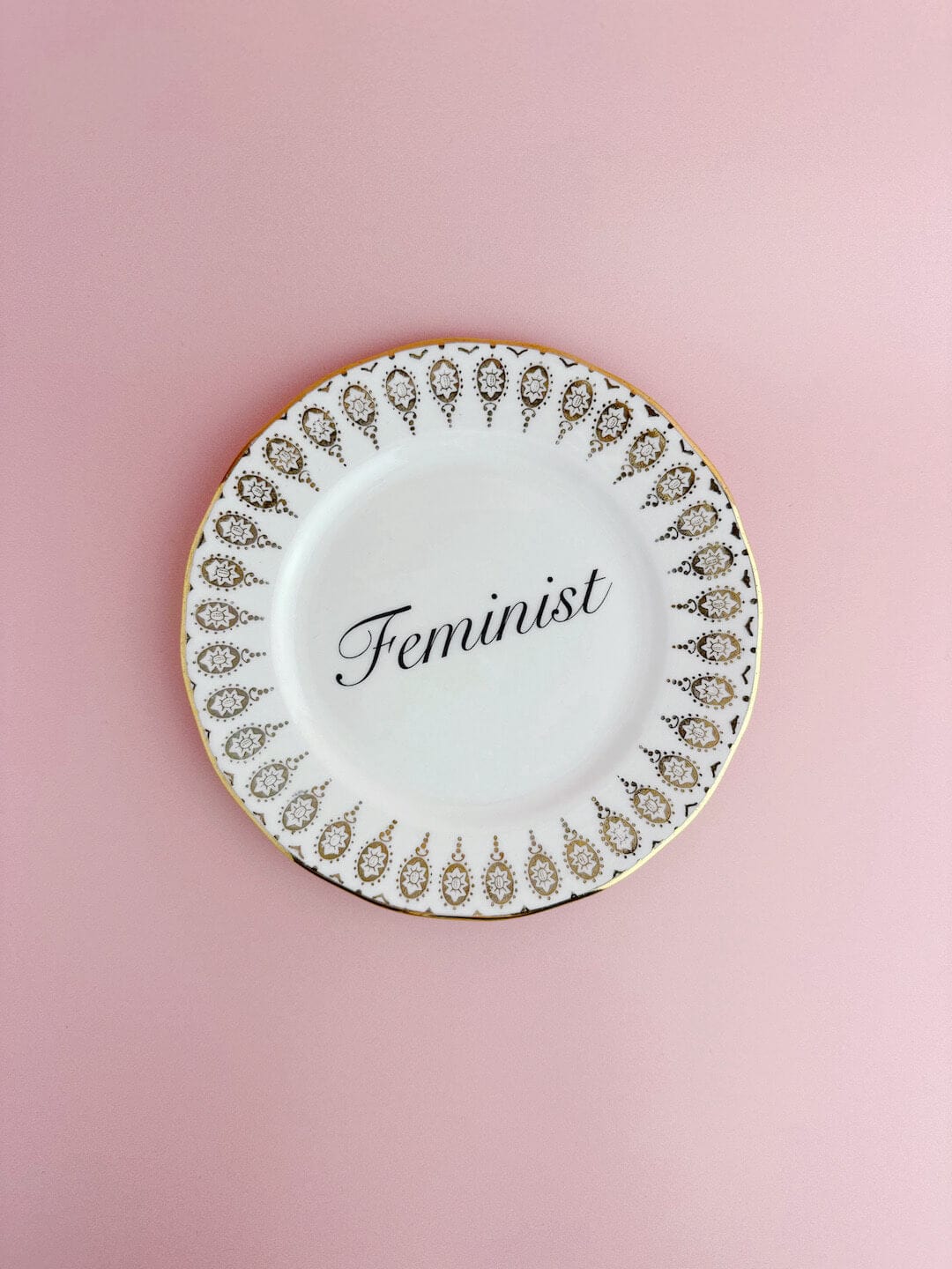 Ceramics #07 Decorative Wall Plate - Feminist (multiple designs) - *As Seen In The Guardian Gift Guide homeware shops bristol gift shops bristol Beau & Badger