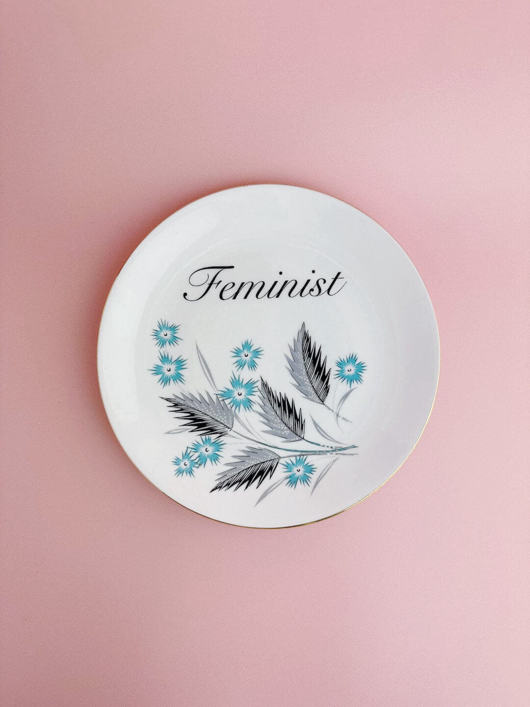 Ceramics #13 Decorative Wall Plate - Feminist (multiple designs) - *As Seen In The Guardian Gift Guide homeware shops bristol gift shops bristol Beau & Badger