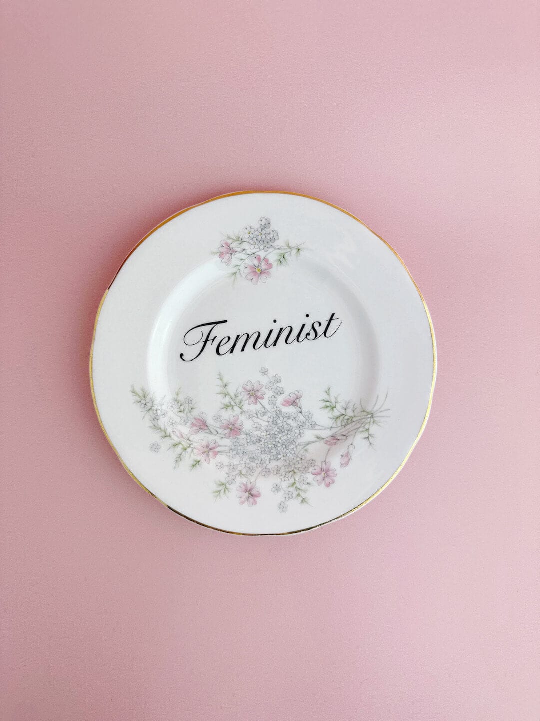 Ceramics #04 Decorative Wall Plate - Feminist (multiple designs) - *As Seen In The Guardian Gift Guide homeware shops bristol gift shops bristol Beau & Badger
