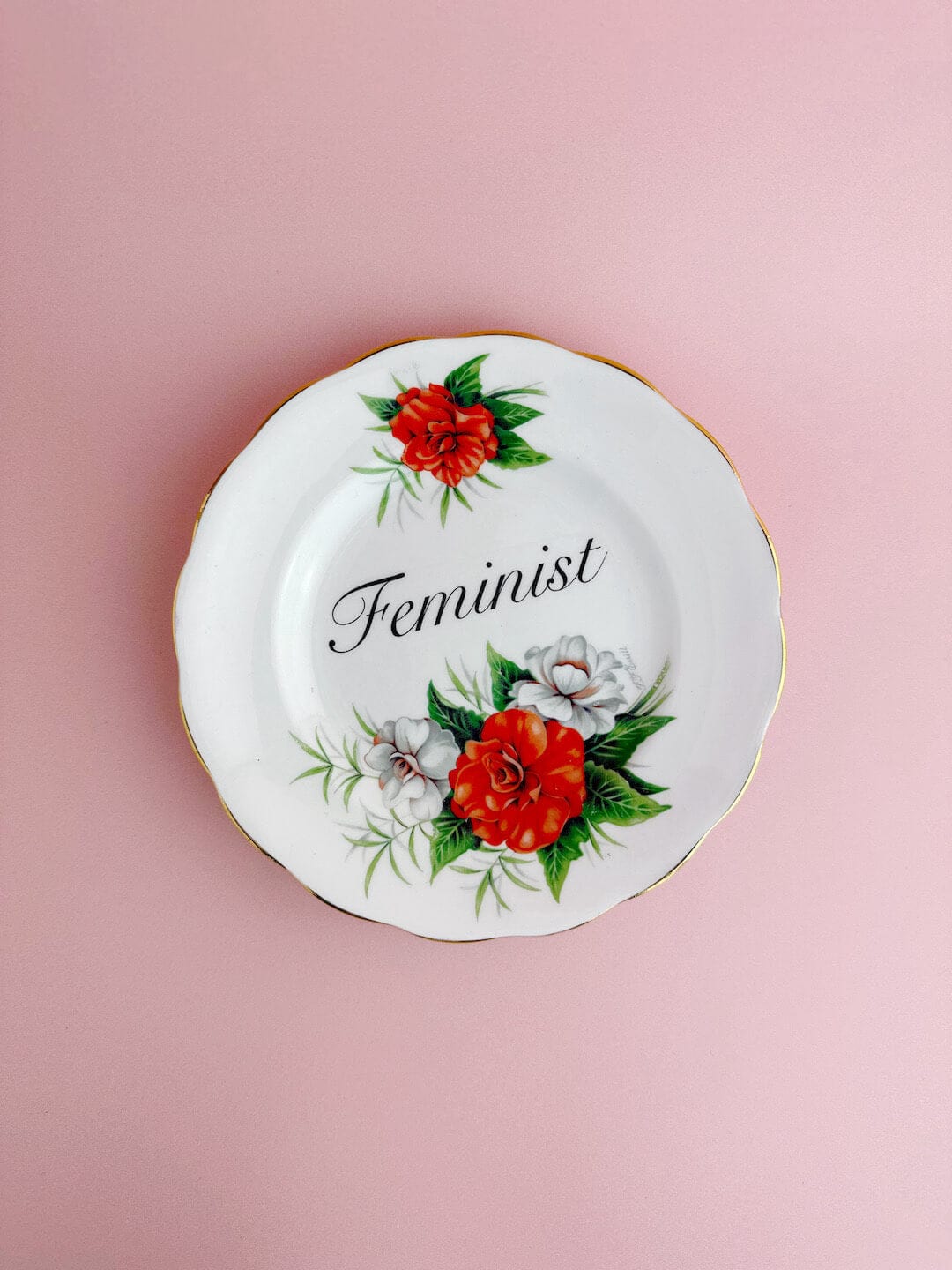 Ceramics Decorative Wall Plate - Feminist (multiple designs) - *As Seen In The Guardian Gift Guide homeware shops bristol gift shops bristol Beau & Badger