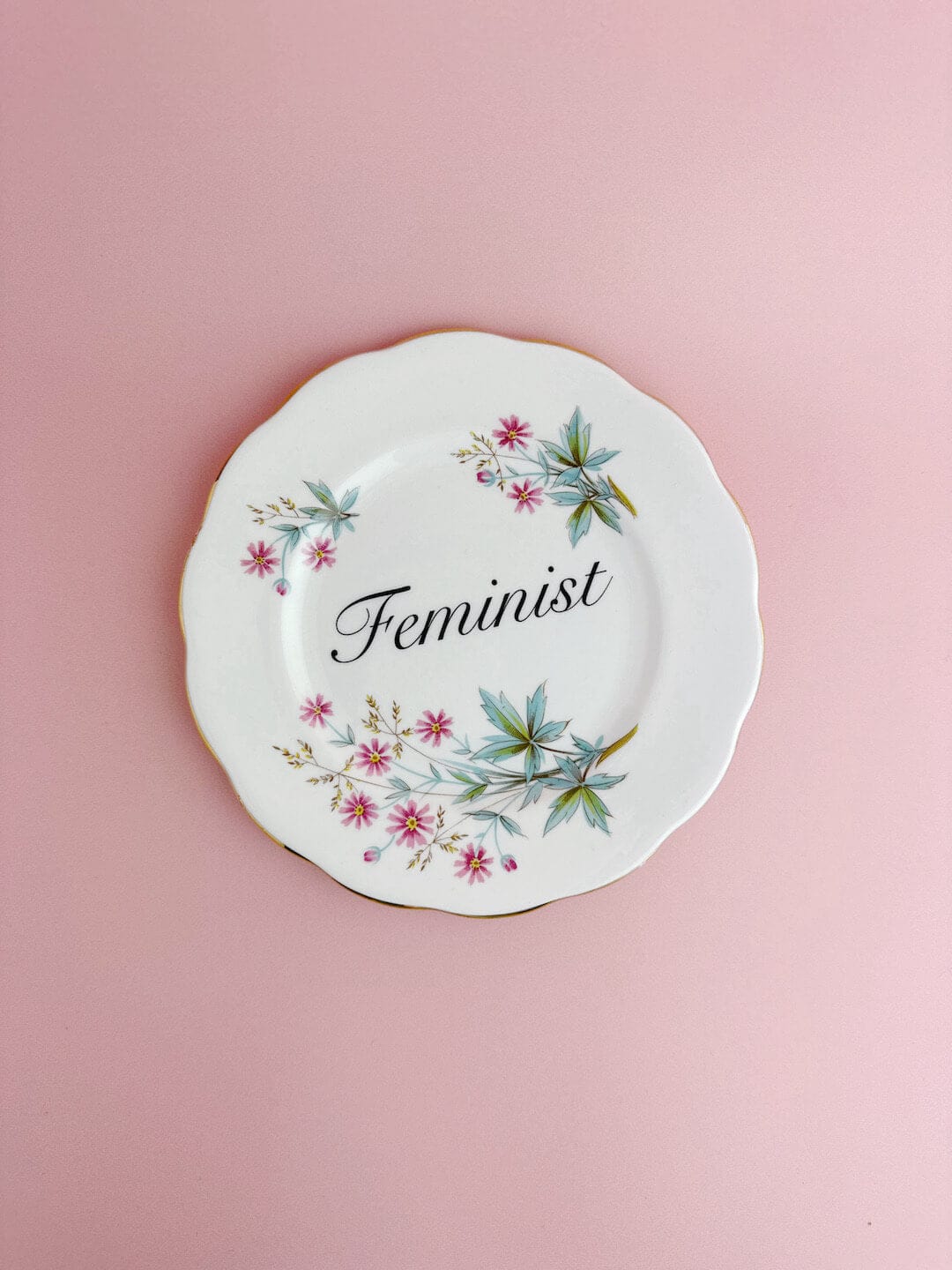 Ceramics #16 Decorative Wall Plate - Feminist (multiple designs) - *As Seen In The Guardian Gift Guide homeware shops bristol gift shops bristol Beau & Badger