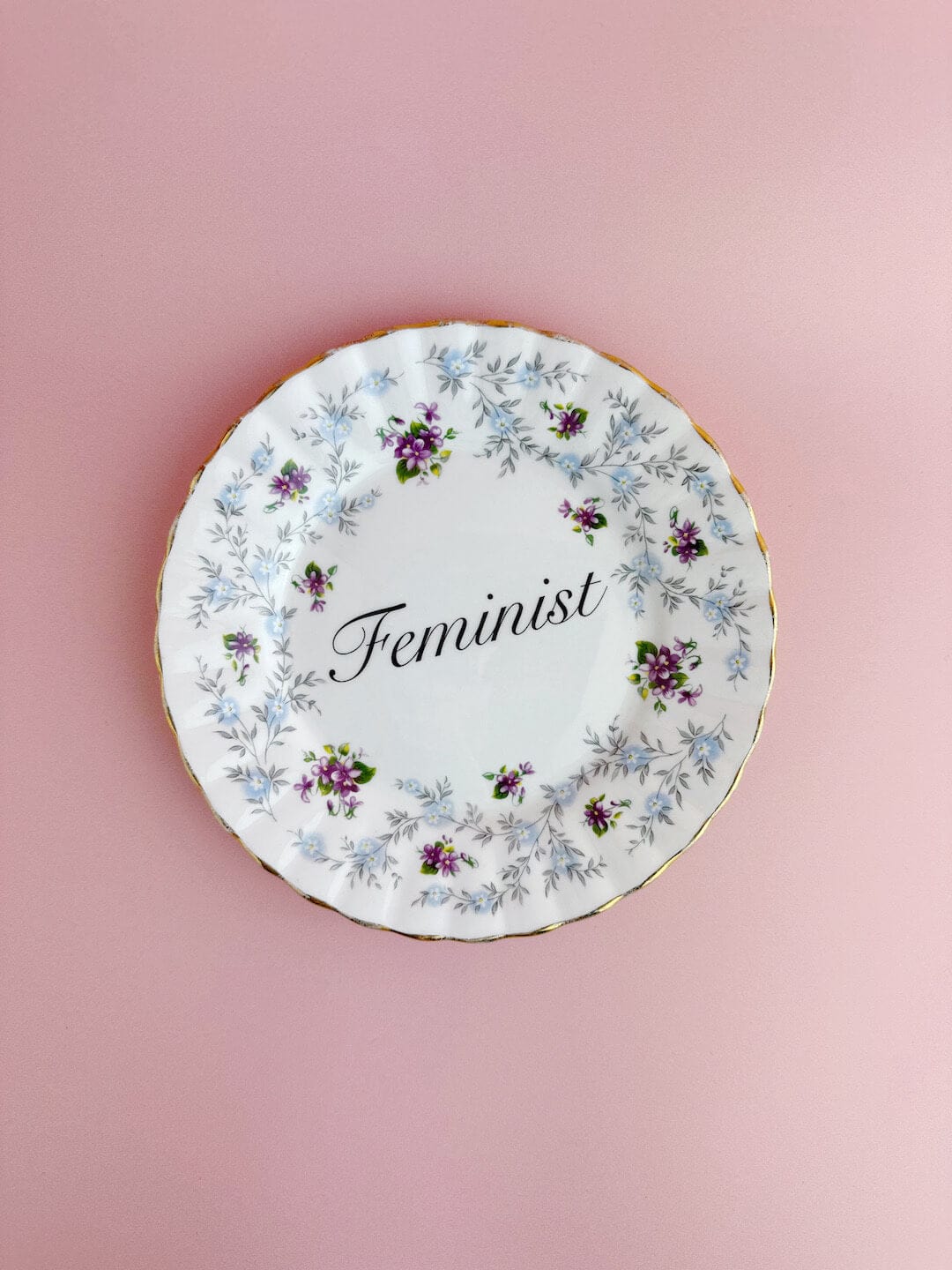 Ceramics Decorative Wall Plate - Feminist (multiple designs) - *As Seen In The Guardian Gift Guide homeware shops bristol gift shops bristol Beau & Badger