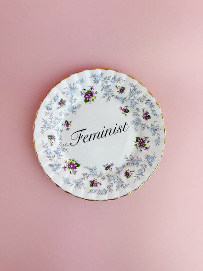 Ceramics Decorative Wall Plate - Feminist (multiple designs) - *As Seen In The Guardian Gift Guide homeware shops bristol gift shops bristol Beau & Badger
