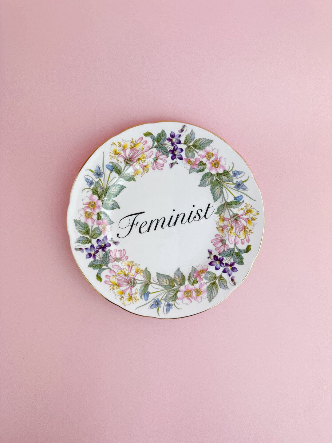 Ceramics #05 Decorative Wall Plate - Feminist (multiple designs) - *As Seen In The Guardian Gift Guide homeware shops bristol gift shops bristol Beau & Badger