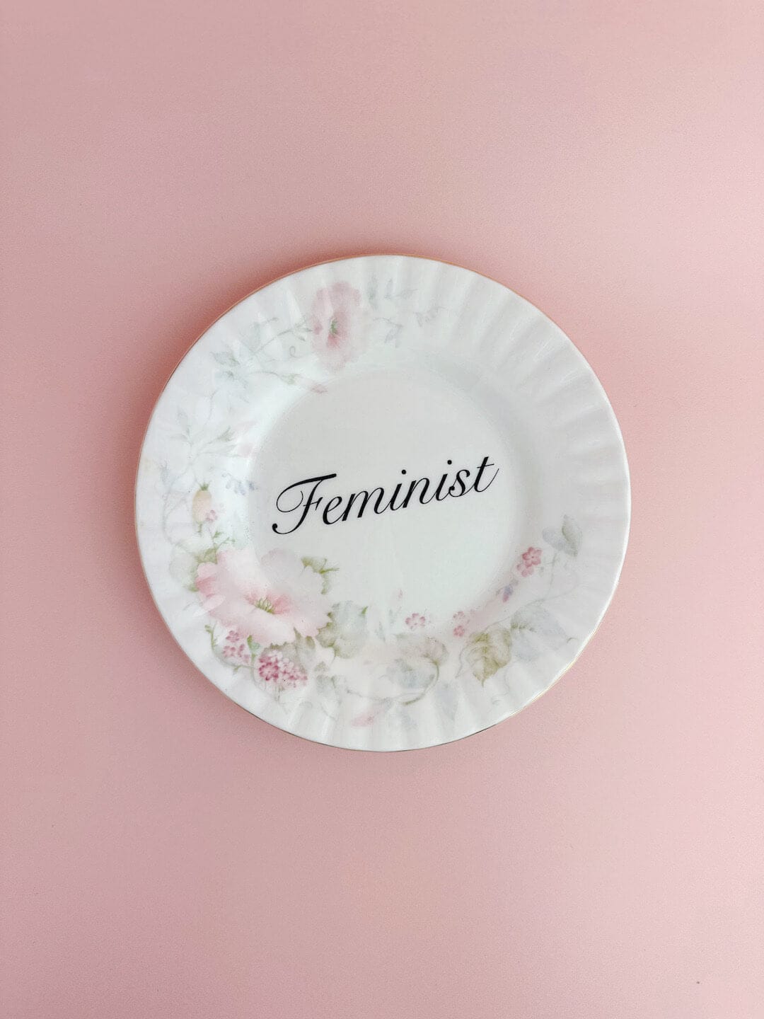 Ceramics #19 Decorative Wall Plate - Feminist (multiple designs) - *As Seen In The Guardian Gift Guide homeware shops bristol gift shops bristol Beau & Badger