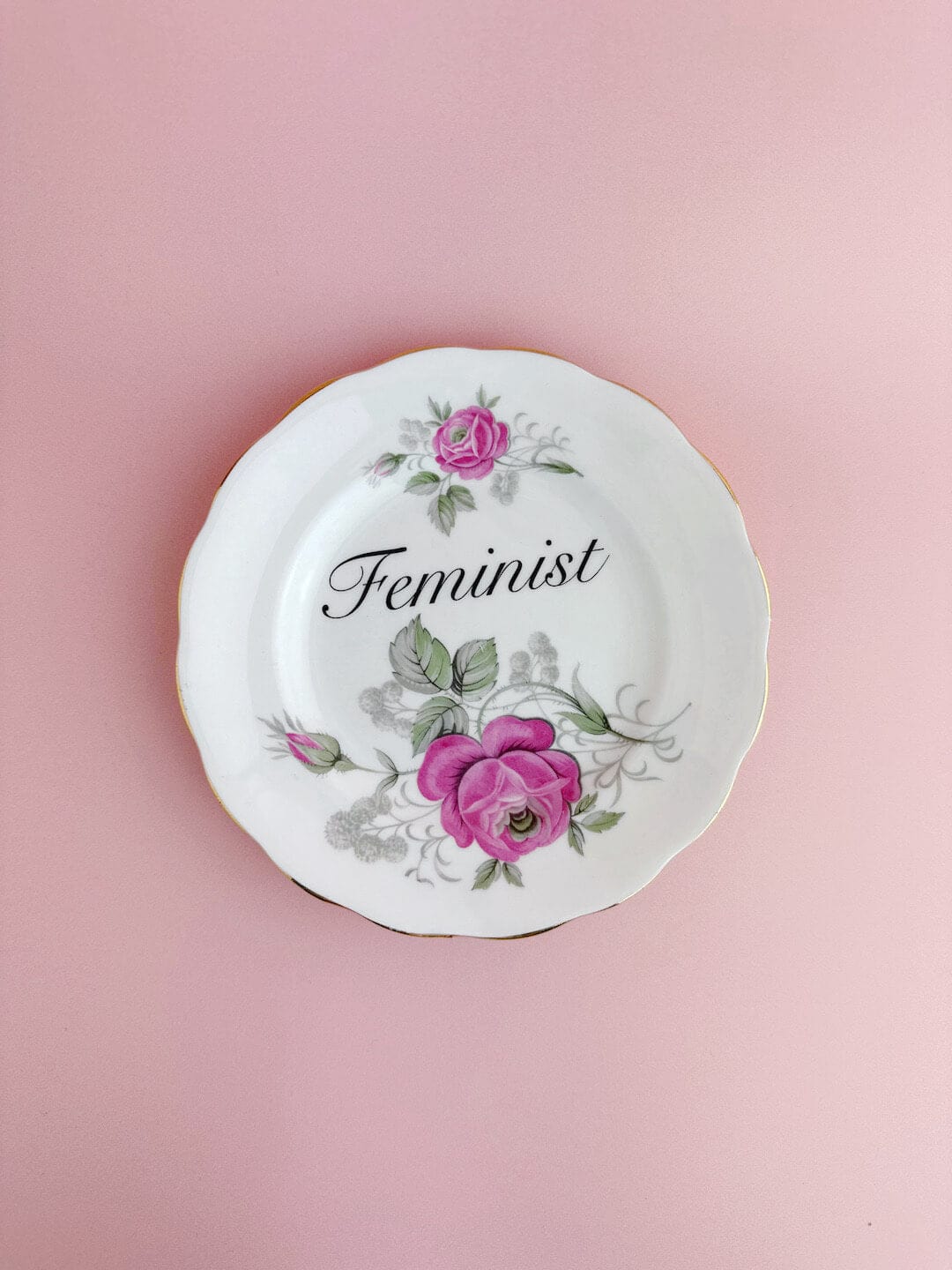 Ceramics #17 Decorative Wall Plate - Feminist (multiple designs) - *As Seen In The Guardian Gift Guide homeware shops bristol gift shops bristol Beau & Badger