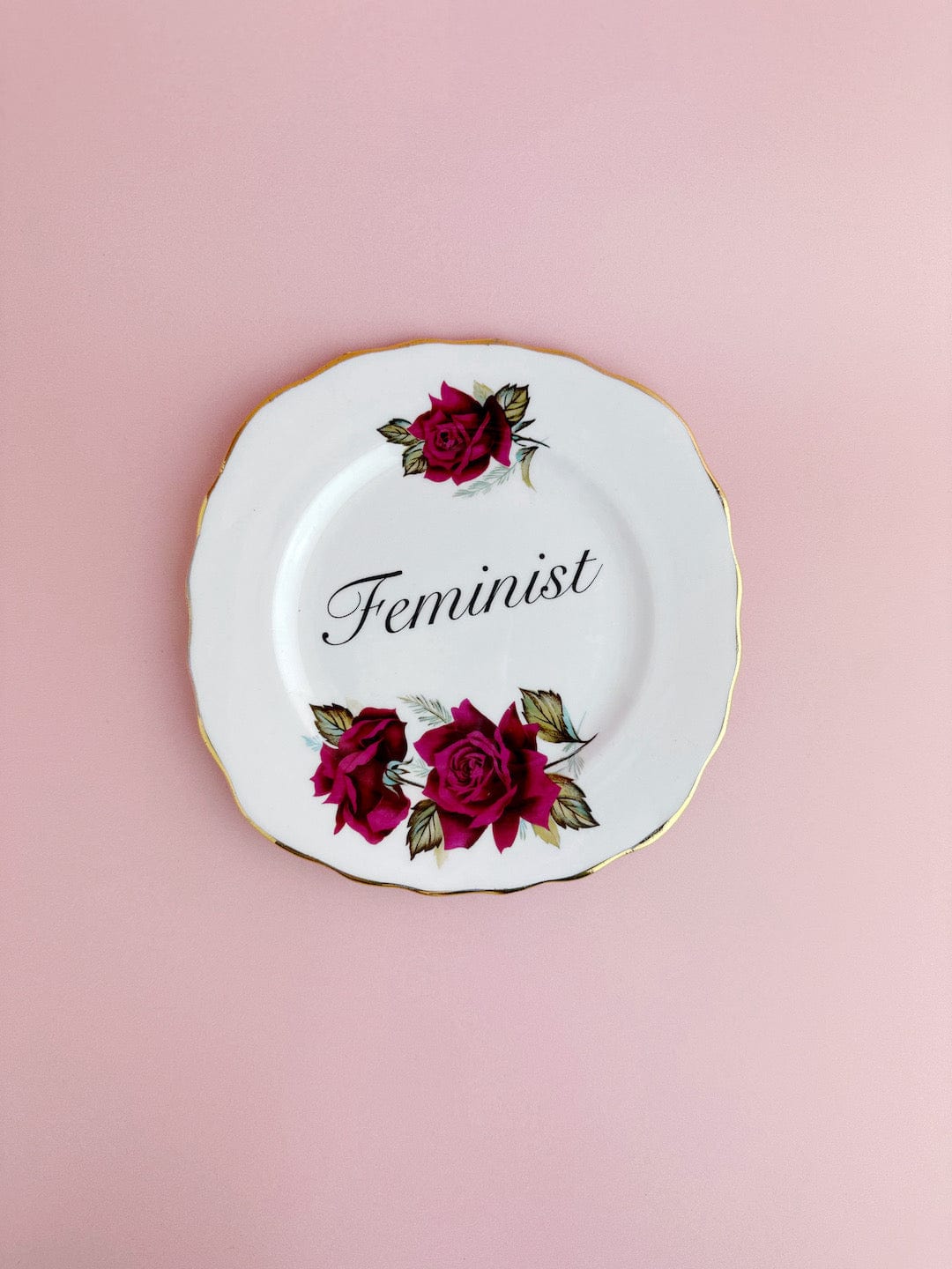 Ceramics Decorative Wall Plate - Feminist (multiple designs) - *As Seen In The Guardian Gift Guide homeware shops bristol gift shops bristol Beau & Badger