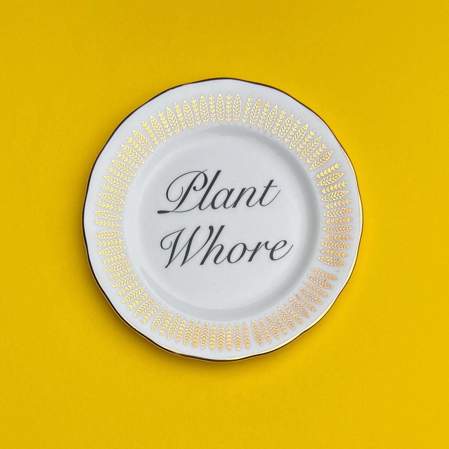 Ceramics Decorative Wall Plate - Plant Wh*re (various styles) homeware shops bristol gift shops bristol Beau & Badger