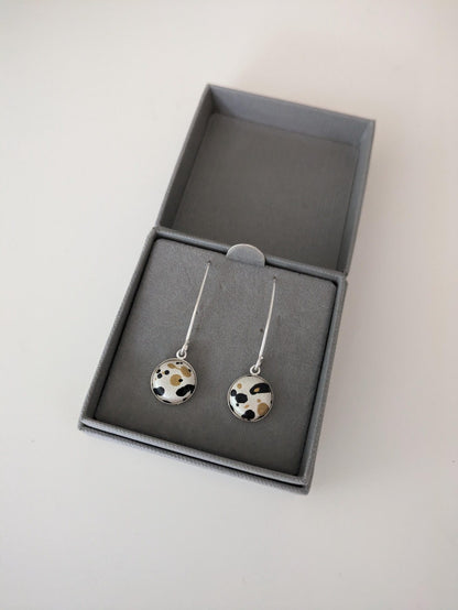 Earrings Eco Silver V Shape Drops (multiple colours) homeware shops bristol gift shops bristol Bex & Bolt