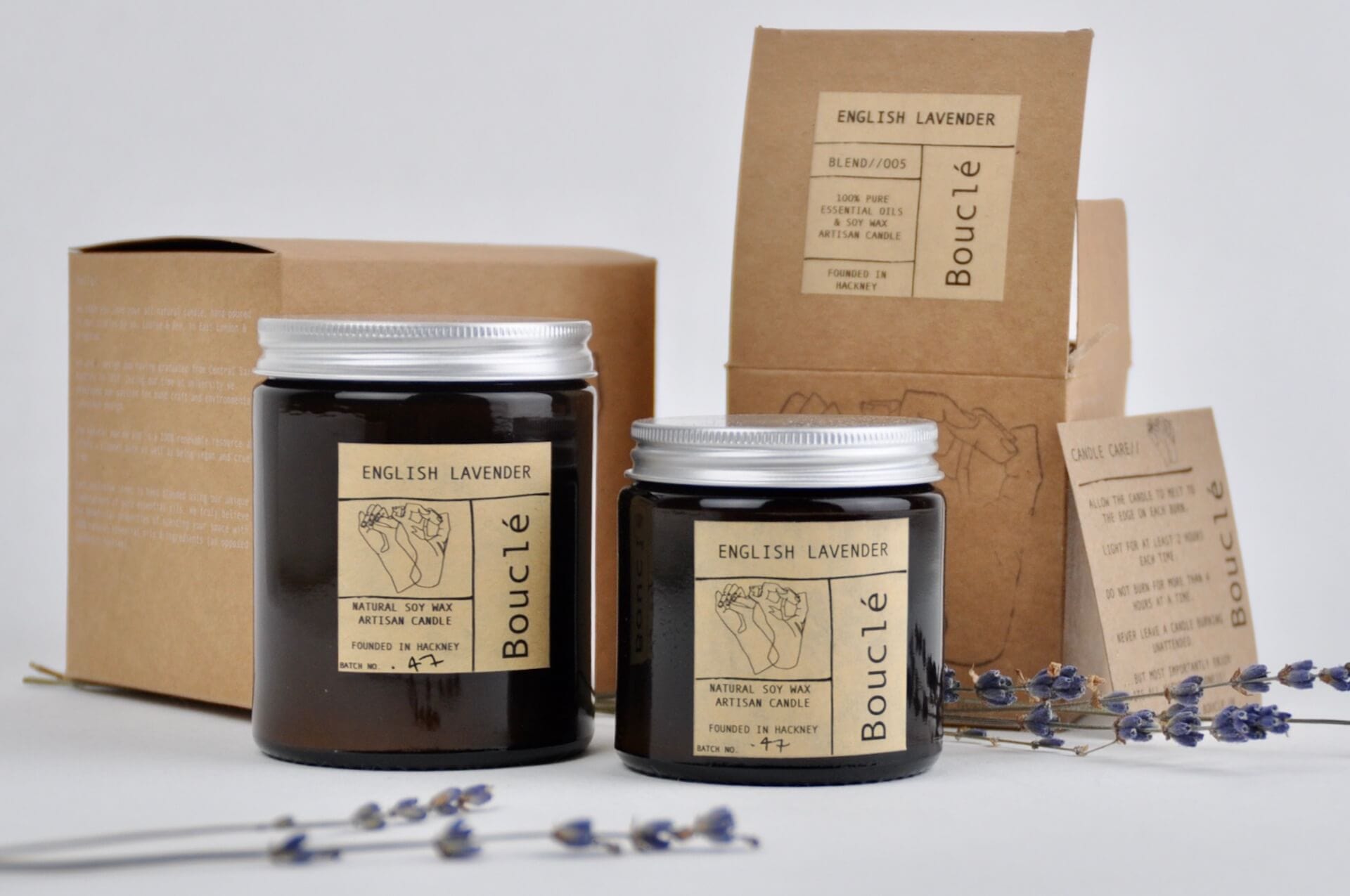 Candle English Lavender Candle homeware shops bristol gift shops bristol Bouclé