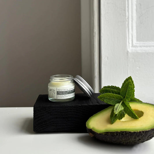 Lip Butter Protective- Garden Mint, Hemp Oil, Avocado Oil & Mango Butter Lip Butters (Various Scents) homeware shops bristol gift shops bristol Bouclé