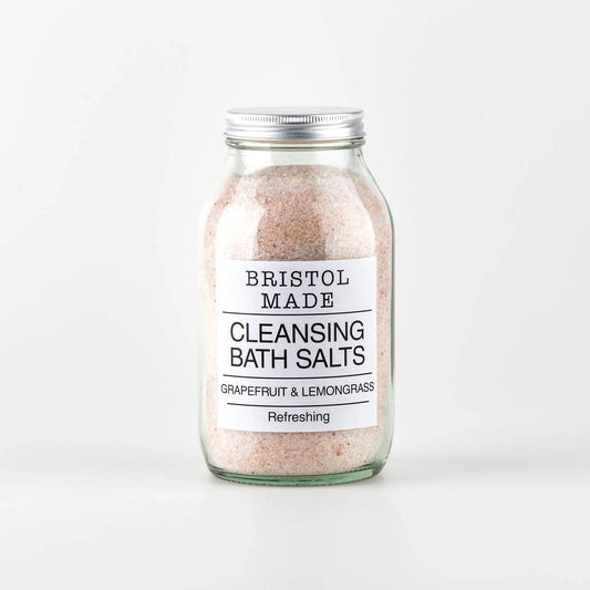 Bath Salts Cleansing Bath Salts - Grapefruit and Lemongrass (500ml) homeware shops bristol gift shops bristol Bristol Made