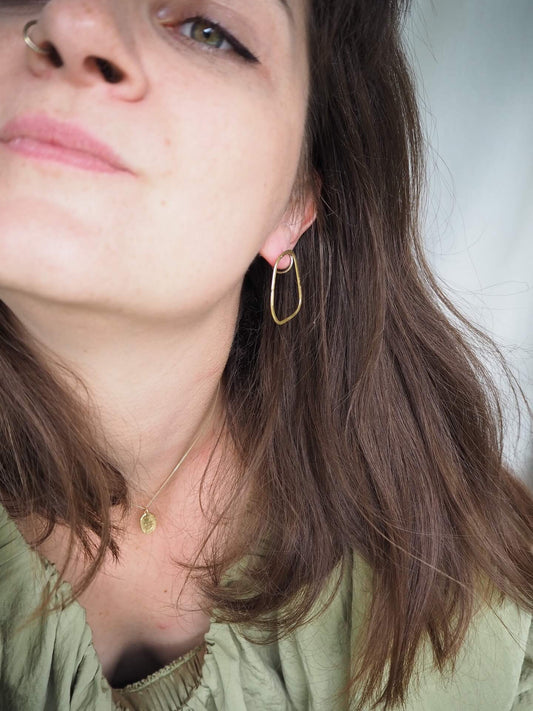 Earrings GEO - Flat Organic Earrings Large homeware shops bristol gift shops bristol By Maraca