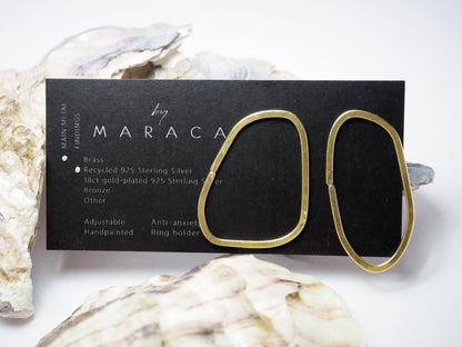 Earrings GEO - Flat Organic Earrings Large homeware shops bristol gift shops bristol By Maraca