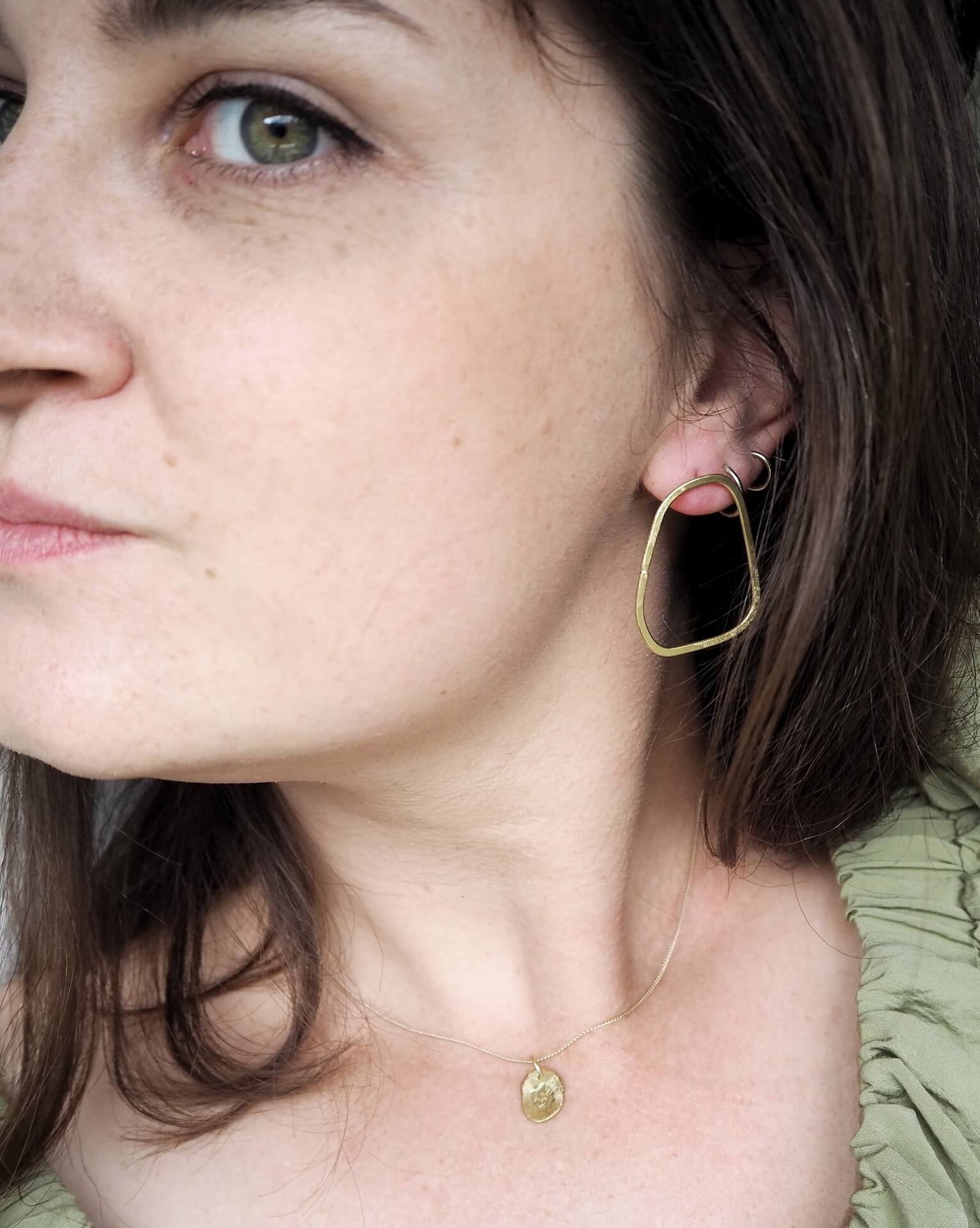 Earrings GEO - Flat Organic Earrings Large homeware shops bristol gift shops bristol By Maraca