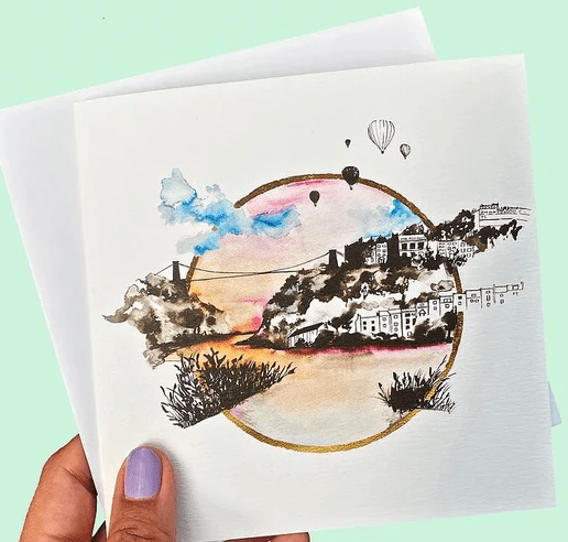 Greetings Card Greeting Card - Porthole Greetings Cards of Bristol Illustrations (various designs) homeware shops bristol gift shops bristol Carla James