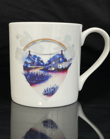 Mug Mug - Love Bristol Bone China Mug of Bristol Illustrations (various designs) homeware shops bristol gift shops bristol Carla James