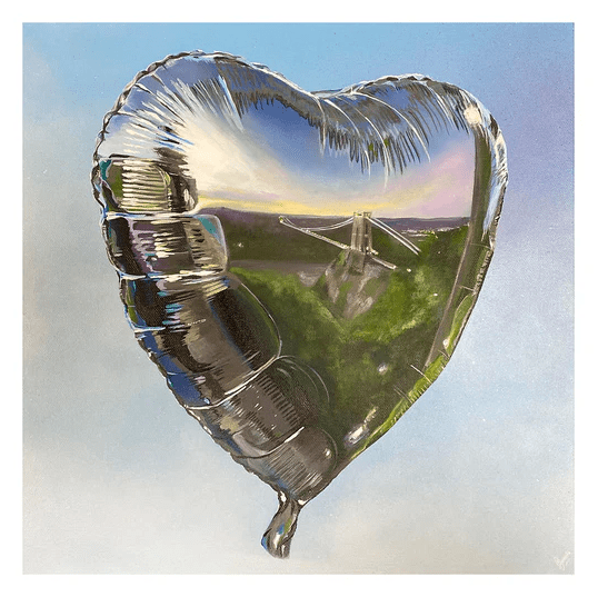 Print Print - Bristol Heart Balloon Giclee Print of Original Bristol Illustrations homeware shops bristol gift shops bristol Carla James