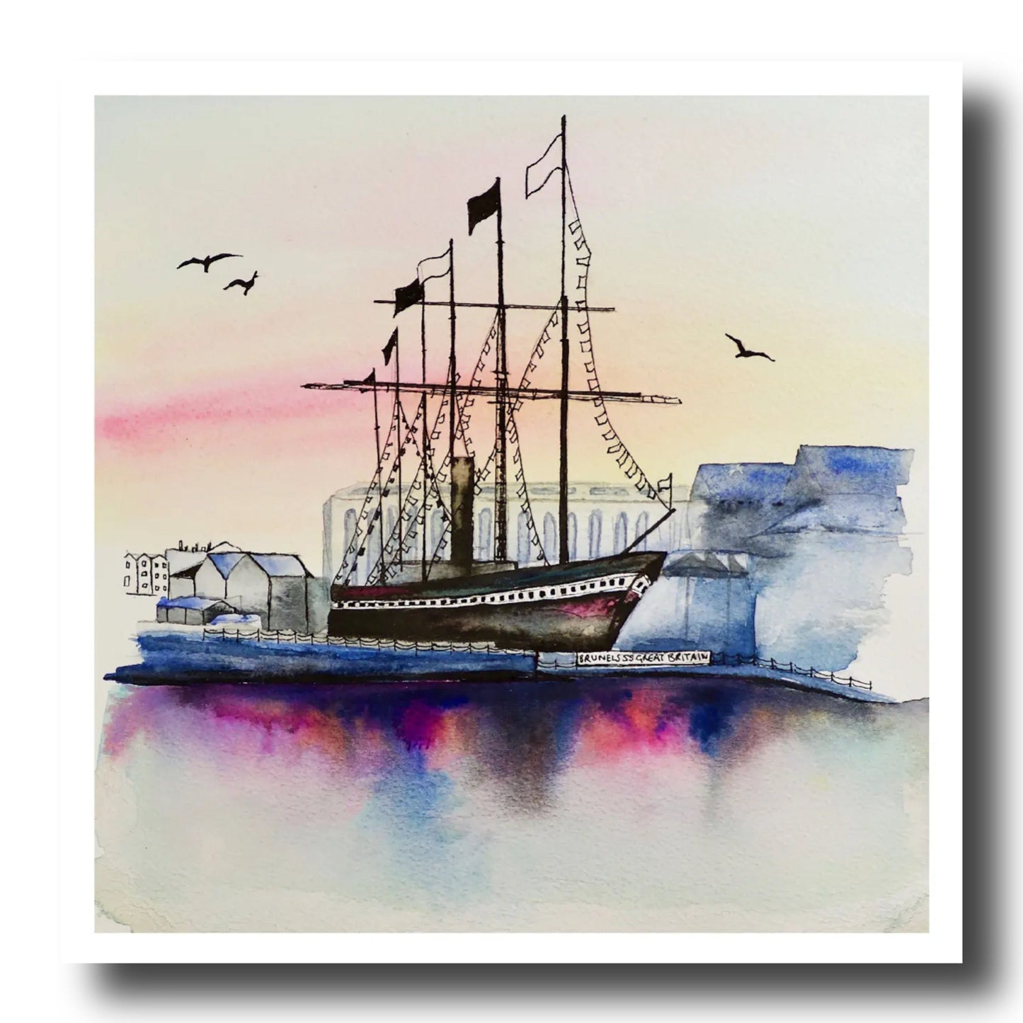 Print Print - SS Great Britain Giclee Print of Original Bristol Illustrations homeware shops bristol gift shops bristol Carla James