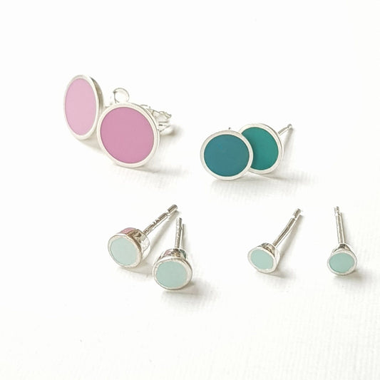 Earrings Colour Dot Stud Earrings - Various Colours homeware shops bristol gift shops bristol Clare Lloyd