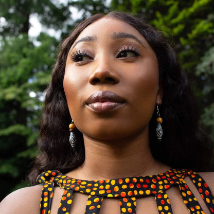 Wooden Earrings Bisola Beaded Wooden Earrings - 2 styles homeware shops bristol gift shops bristol Cultureville