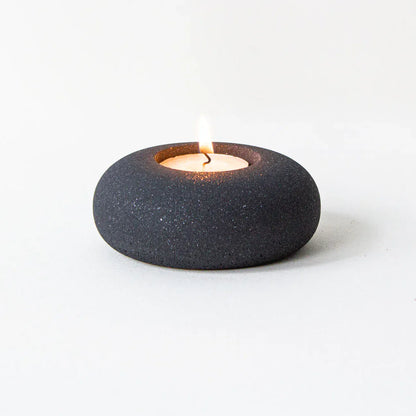 Candle Holder Charcoal Pebble Tealight Holder - Various Colours homeware shops bristol gift shops bristol Desire North Design
