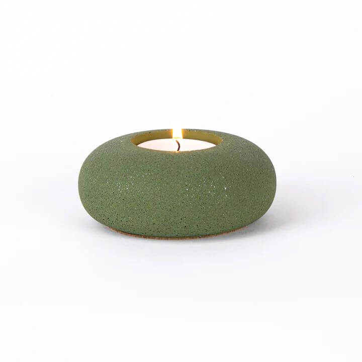 Candle Holder Moss Pebble Tealight Holder - Various Colours homeware shops bristol gift shops bristol Desire North Design