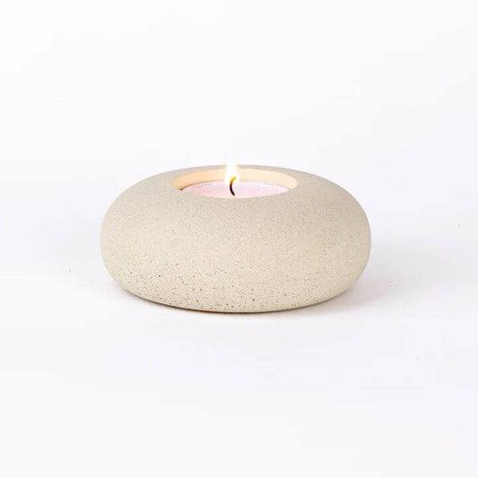 Candle Holder Stone Pebble Tealight Holder - Various Colours homeware shops bristol gift shops bristol Desire North Design