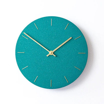 Teal *SALE* Hand-cast Wall Clock - Various Colours homeware shops bristol gift shops bristol Desire North Design