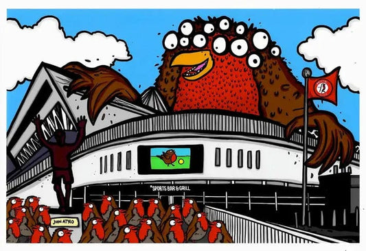 Greetings Card A6 Greeting Card Bristol Ashton Gate Greetings Card homeware shops bristol gift shops bristol Dixon Does Doodles