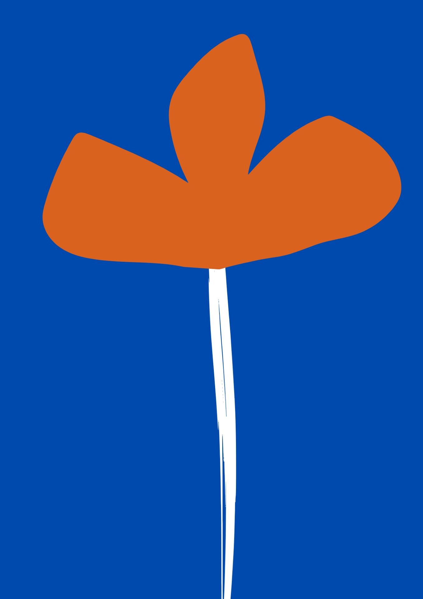 Prints Blue Abstract Flower Giclee Print  - A4 (Various Designs) homeware shops bristol gift shops bristol Do It Later Illustration