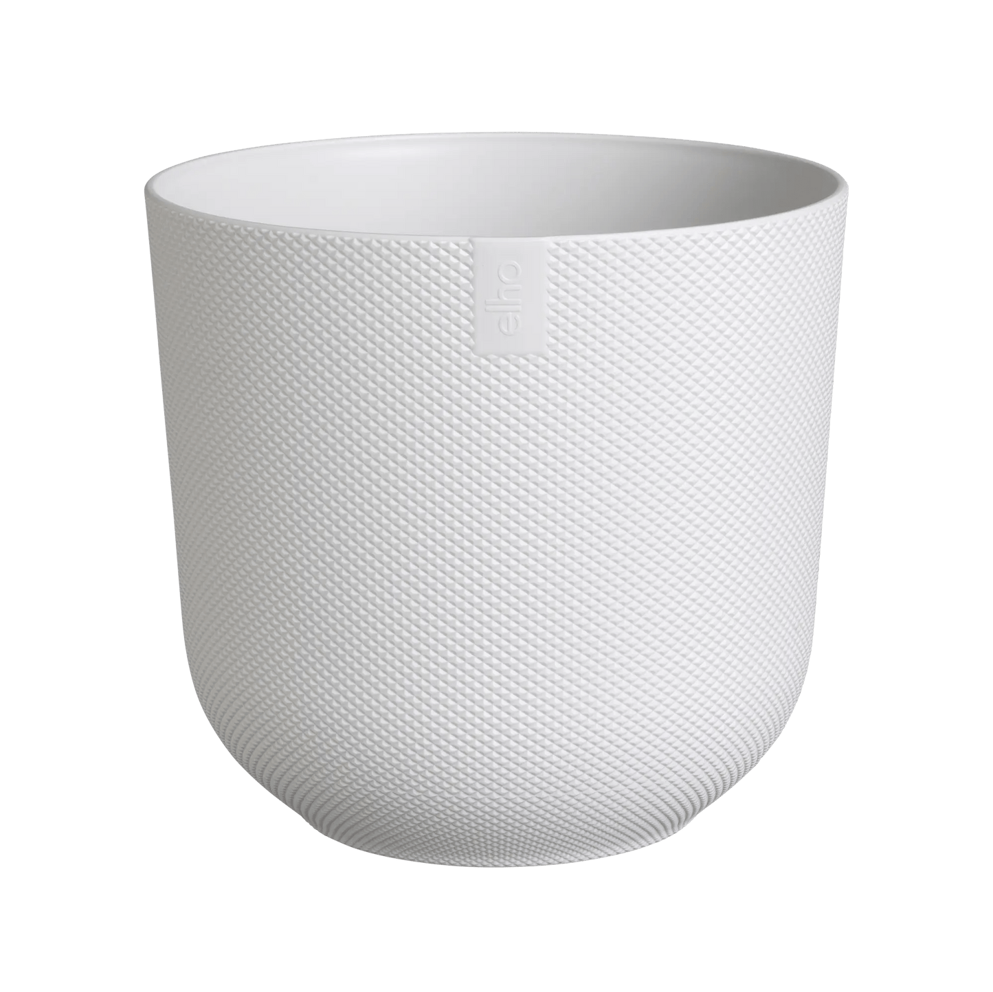 Plant Pot 14cm Silky White - Recycled Plastic Plant Pot 'Jazz Round' (multiple sizes) homeware shops bristol gift shops bristol Elho