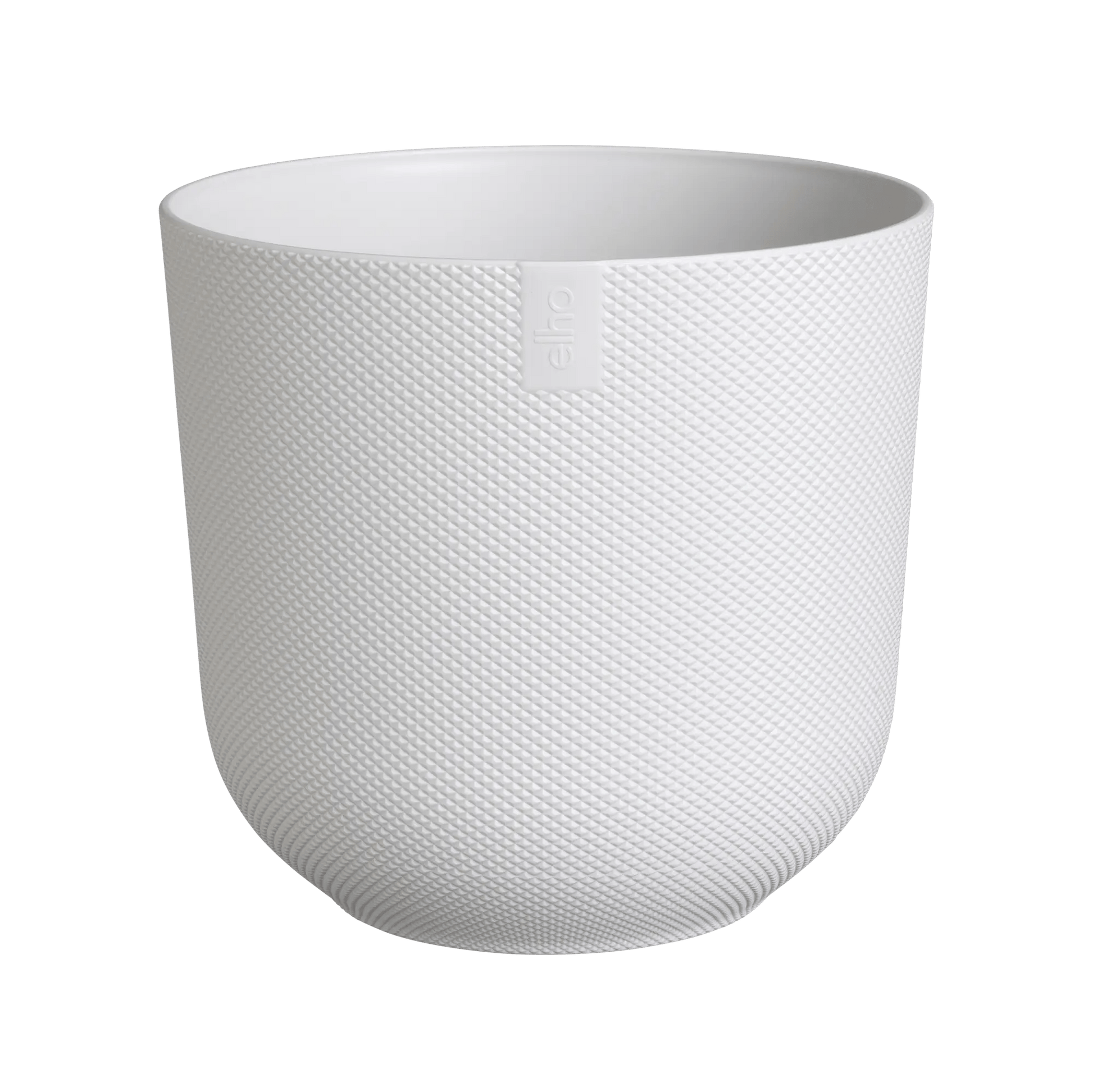 Plant Pot 14cm Silky White - Recycled Plastic Plant Pot 'Jazz Round' (multiple sizes) homeware shops bristol gift shops bristol Elho
