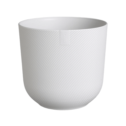Plant Pot 14cm Silky White - Recycled Plastic Plant Pot 'Jazz Round' (multiple sizes) homeware shops bristol gift shops bristol Elho