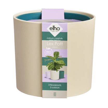 Recycled Plastic Plant Pot - Lex Pott Collection (set of 3) 'Velvet Cream' homeware shops bristol gift shops bristol Elho