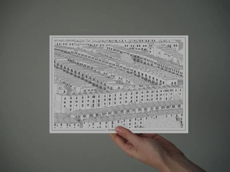 Print Holy Nativity, Totterdown Print - A4 (various colours) homeware shops bristol gift shops bristol Ellie Rowe Design