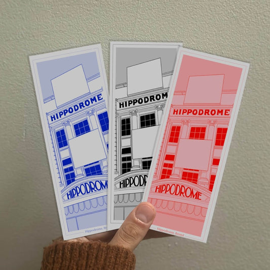 Bristol Bookmark Hippodrome Bookmark (various colours) homeware shops bristol gift shops bristol Ellie Rowe Design