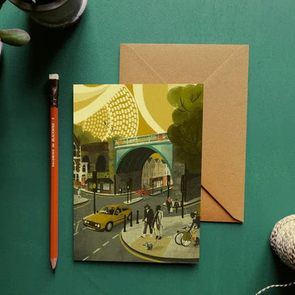 Greetings Card Arches, Gloucester Road Greeting Card Bristol Scenes Greetings Card (various designs) homeware shops bristol gift shops bristol Emy Lou Holmes