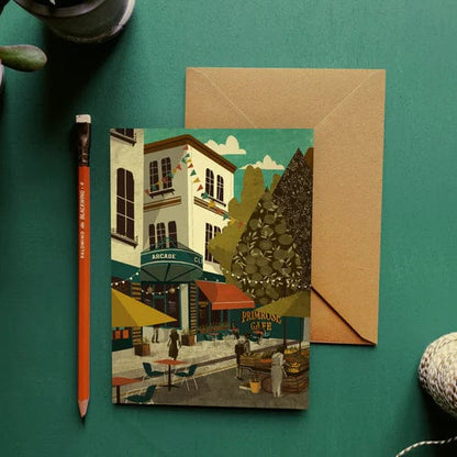Greetings Card Clifton Village Greeting Card Bristol Scenes Greetings Card (various designs) homeware shops bristol gift shops bristol Emy Lou Holmes