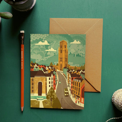 Greetings Card Park Street Greeting Card Bristol Scenes Greetings Card (various designs) homeware shops bristol gift shops bristol Emy Lou Holmes